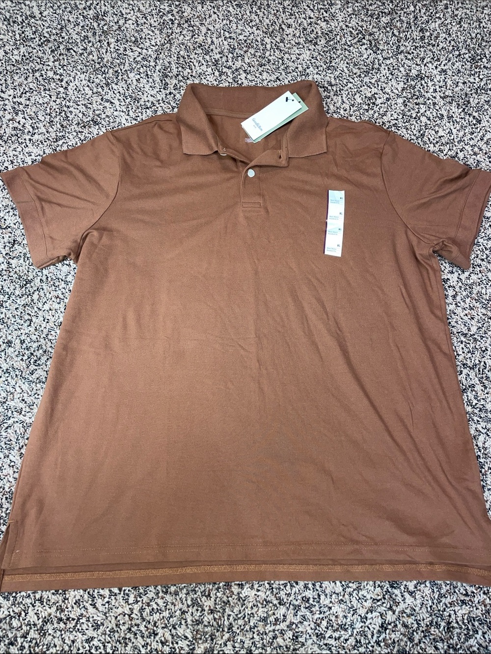 Goodfellow & Co Brown Short-Sleeve Polo Size XL NWT
